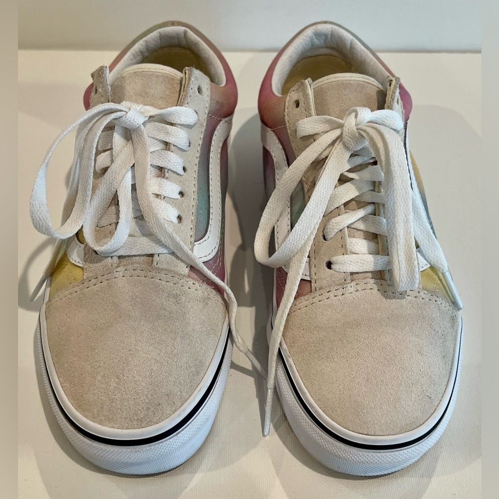 Vans Aura Shift Rainbow Gradient Sneakers Size 5.5 Women’s Girls - Picture 2 of 11